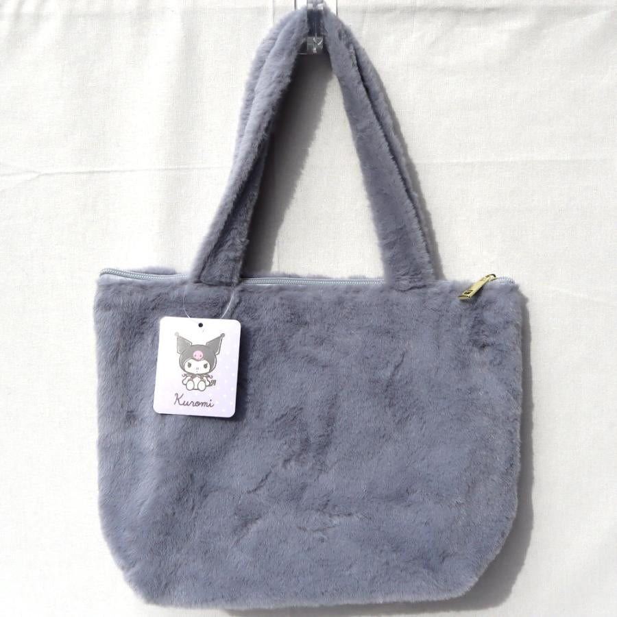 Sanrio|Fluffy Embroidered Tote Bag|H20×W30×D10cm approx.