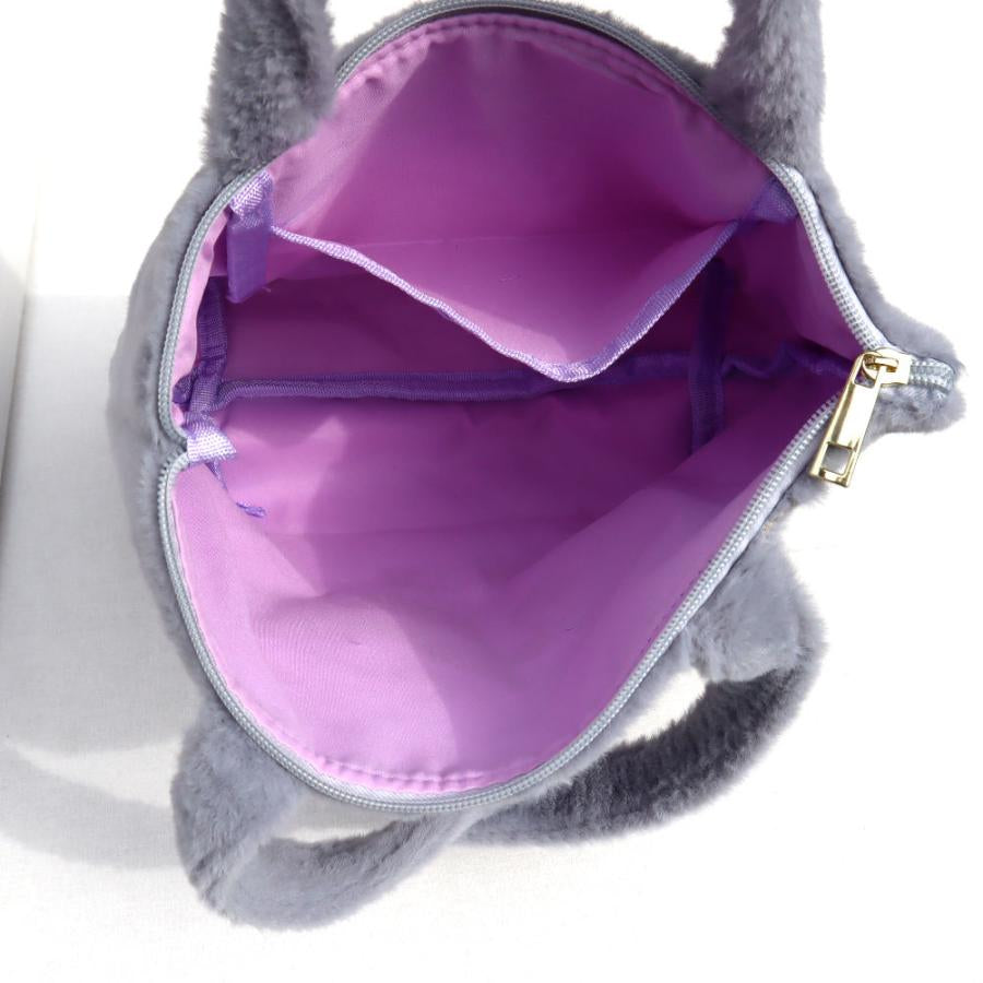 Sanrio|Fluffy Embroidered Tote Bag|H20×W30×D10cm approx.