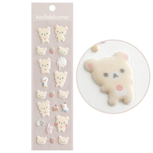 Rilakkuma|Marshmallow 3D Stickers|200×60mm approx.