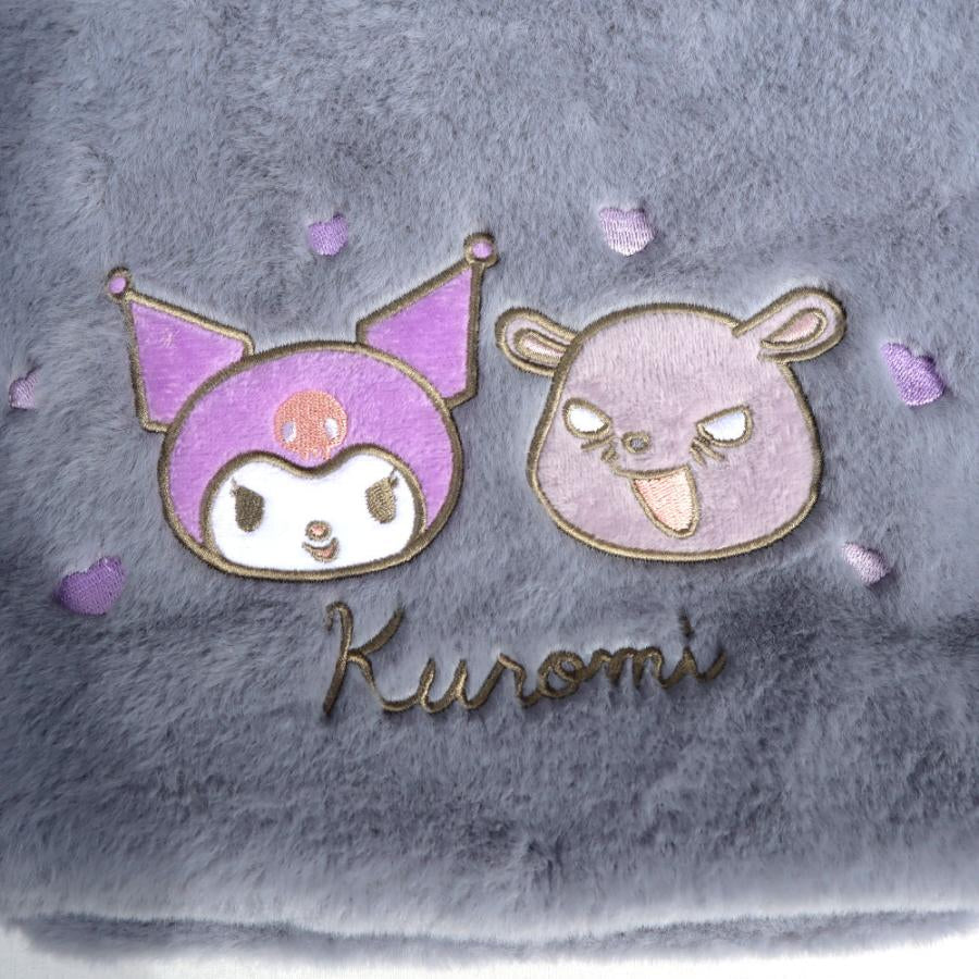 Sanrio|Fluffy Embroidered Tote Bag|H20×W30×D10cm approx.