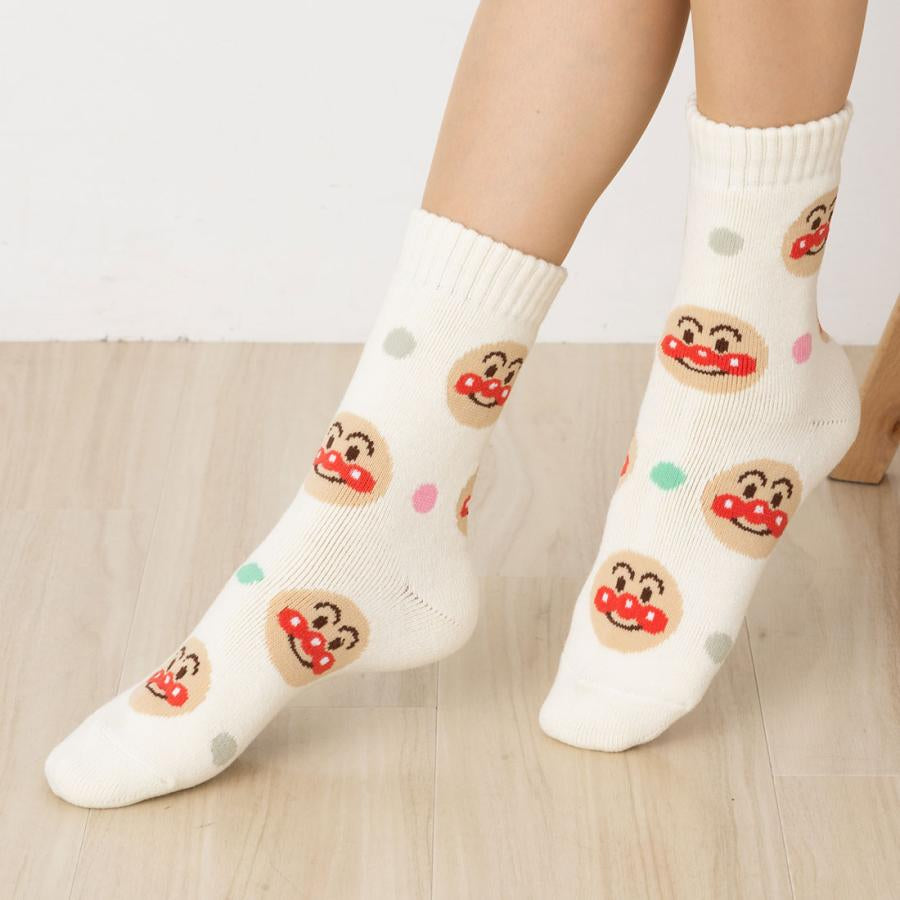 Pinocchio面包超人|可爱角色棉袜|适合23-25cm