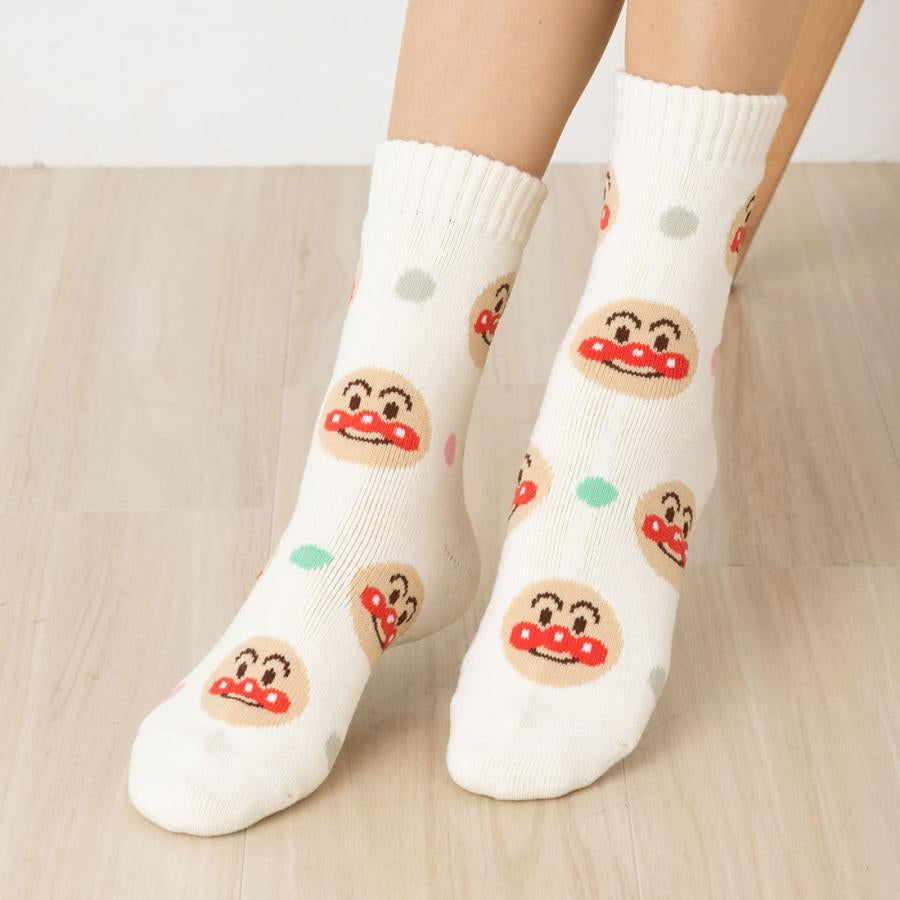 Pinocchio面包超人|可爱角色棉袜|适合23-25cm