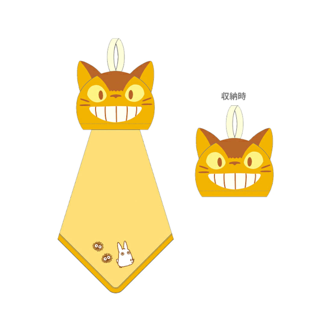 My neighbor totoro|宫崎骏猫巴士可悬挂式擦手毛巾|約W250×H250mm