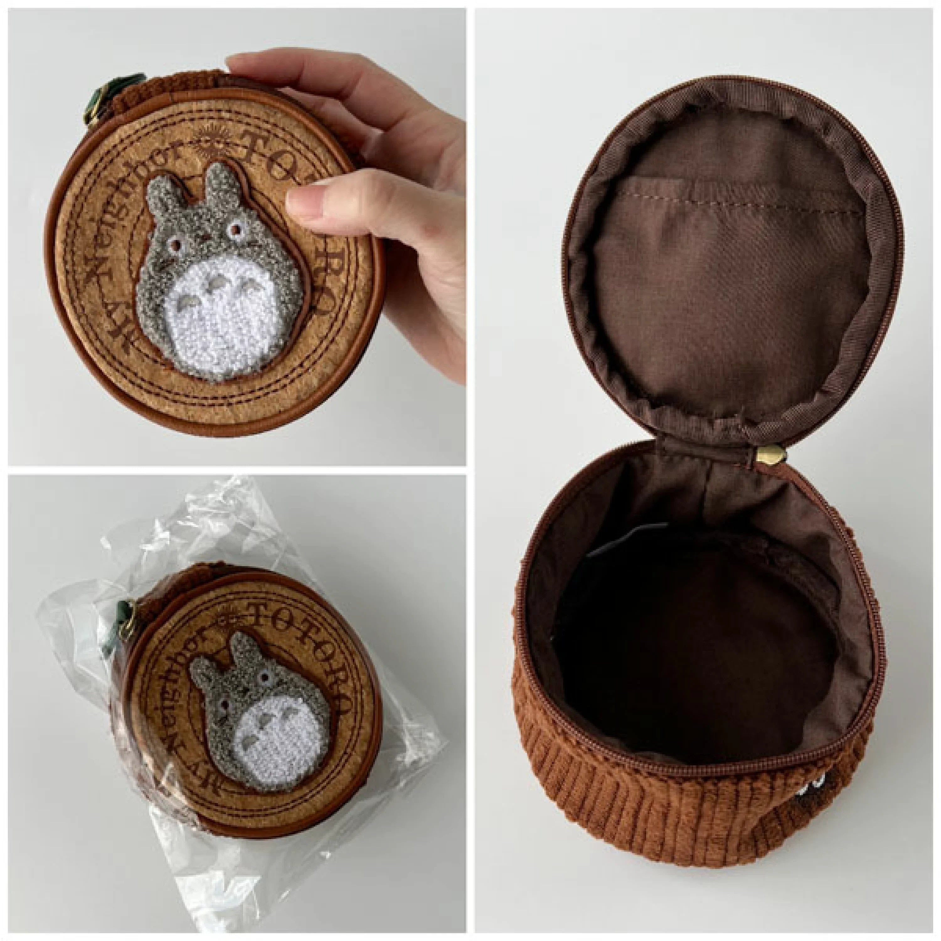 My neighbor totoro|宫崎骏刺绣龙猫树根零钱包|約H6×W10×D10cm