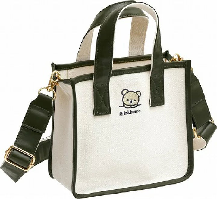 Rilakkuma轻松熊|可斜背可手拎式帆布包|約180×200×95mm