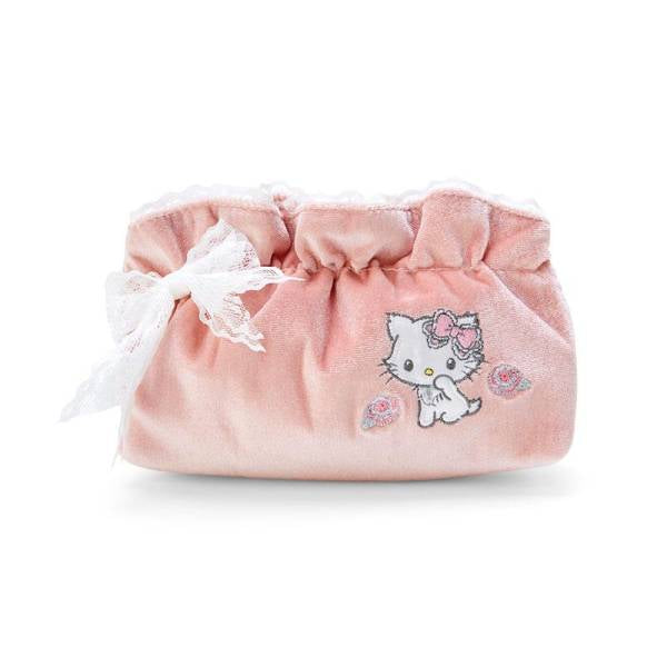 Hello kitty凯蒂猫|蕾丝蝴蝶结Charmmy Kitty公主化妆包/收纳包|约18 x 5.5 x 12.5 cm