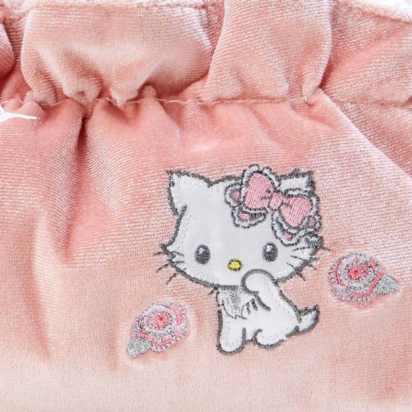 Hello kitty凯蒂猫|蕾丝蝴蝶结Charmmy Kitty公主化妆包/收纳包|约18 x 5.5 x 12.5 cm