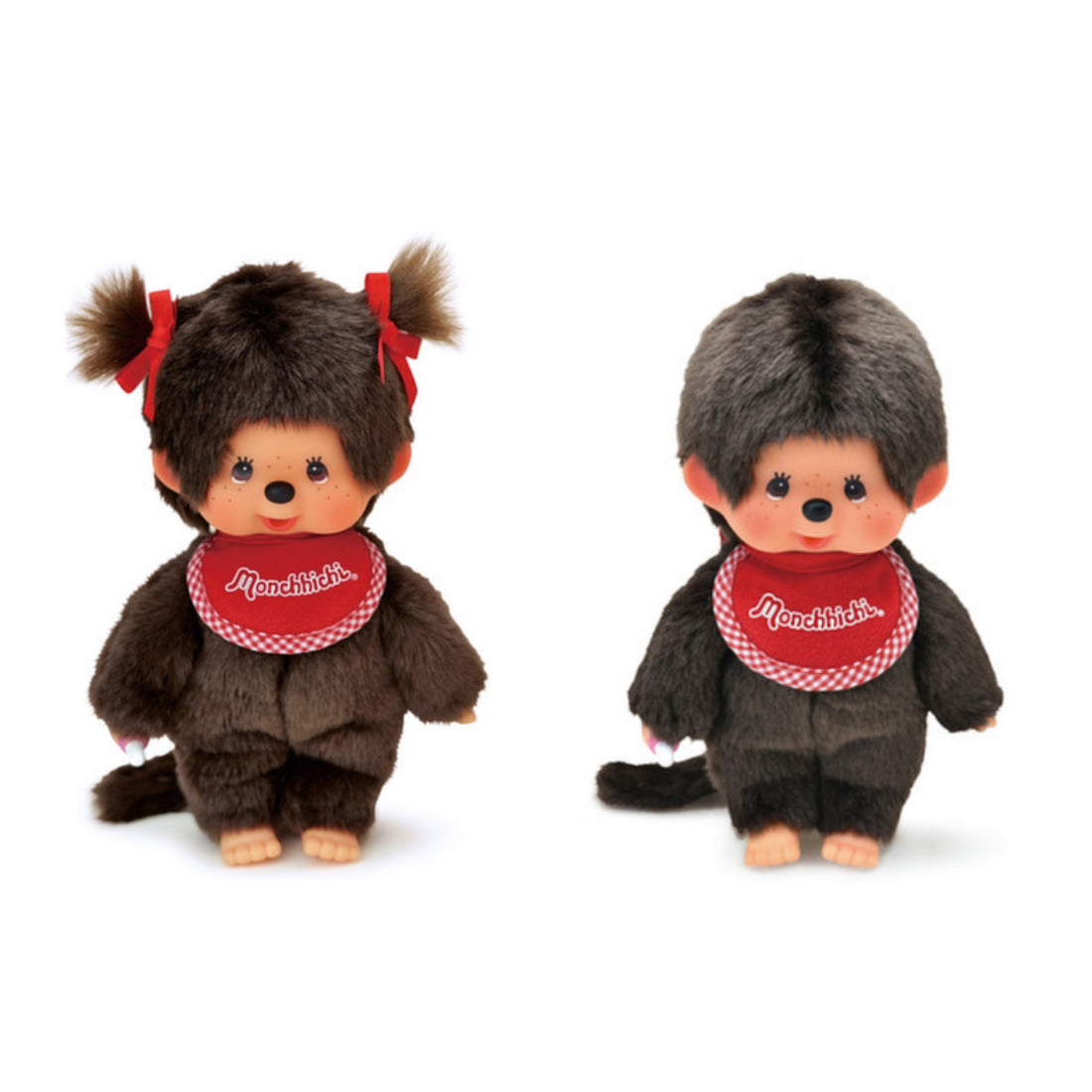 Monchhichi|Premium Standard Brown Sitting Plush Dolls/Plush Toy|S/ 19 x 12 x 6 cm approx.