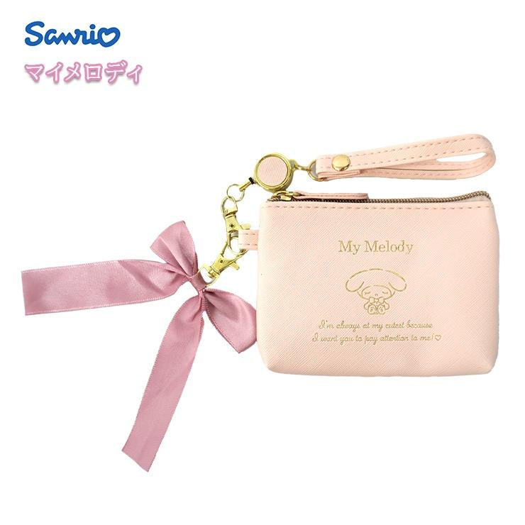 Sanrio|角色蝴蝶结皮质感pass pouch/卡包零钱包|约13*8.5*2cm
