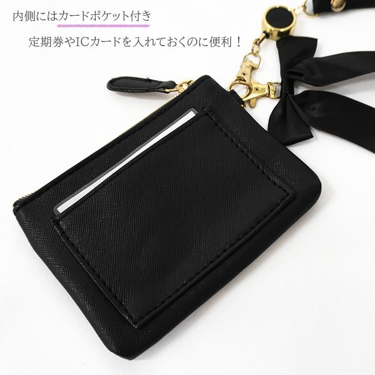 Sanrio|角色蝴蝶结皮质感pass pouch/卡包零钱包|约13*8.5*2cm