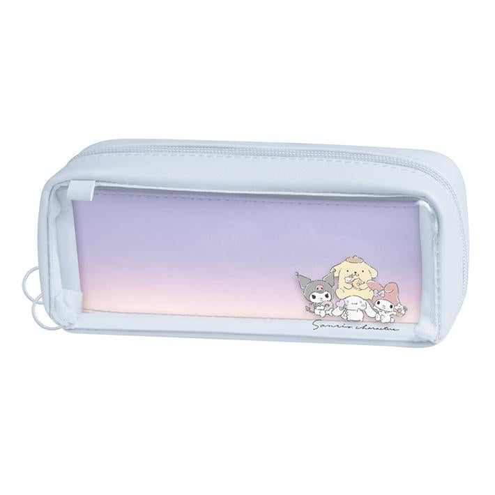 Sanrio|角色皮质感立体收纳包/化妆包/笔袋|約W185×H75×D50mm