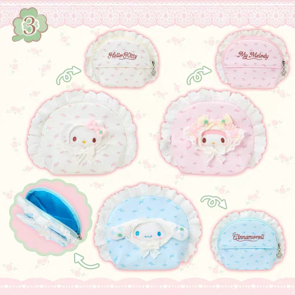 Sanrio|Forest Lace Tissue Pouch|W15×D5×H12cm approx.