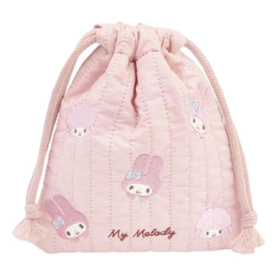 Sanrio|角色刺绣厚实巾着包/束口袋/防水内里|约17*20cm