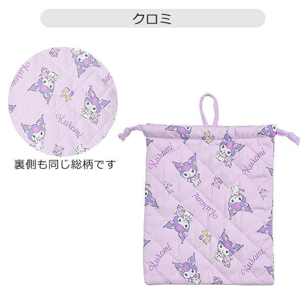 Sanrio|Quilted Drawstring Bag|W20xH24.5cm approx.