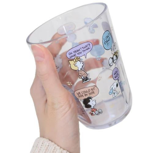Snoopy|good time卡通透明耐热树脂杯|370ml