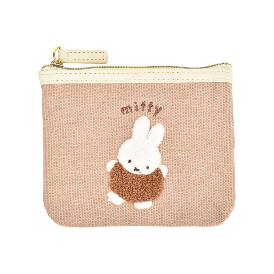 Miffy米菲|毛茸茸刺绣零钱包/帆布收纳
