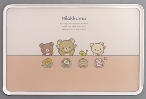 Rilakkuma轻松熊|角色图案抗菌防滑切菜板|約W325×H210×D9mm
