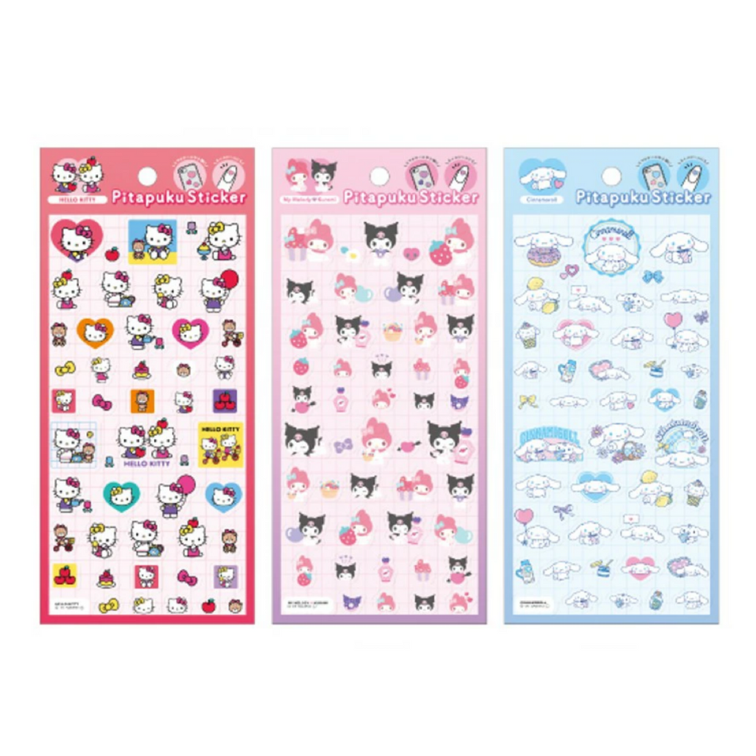 Sanrio|Pitapuku Sticker Sheet|10 × 15 × 20 cm approx.