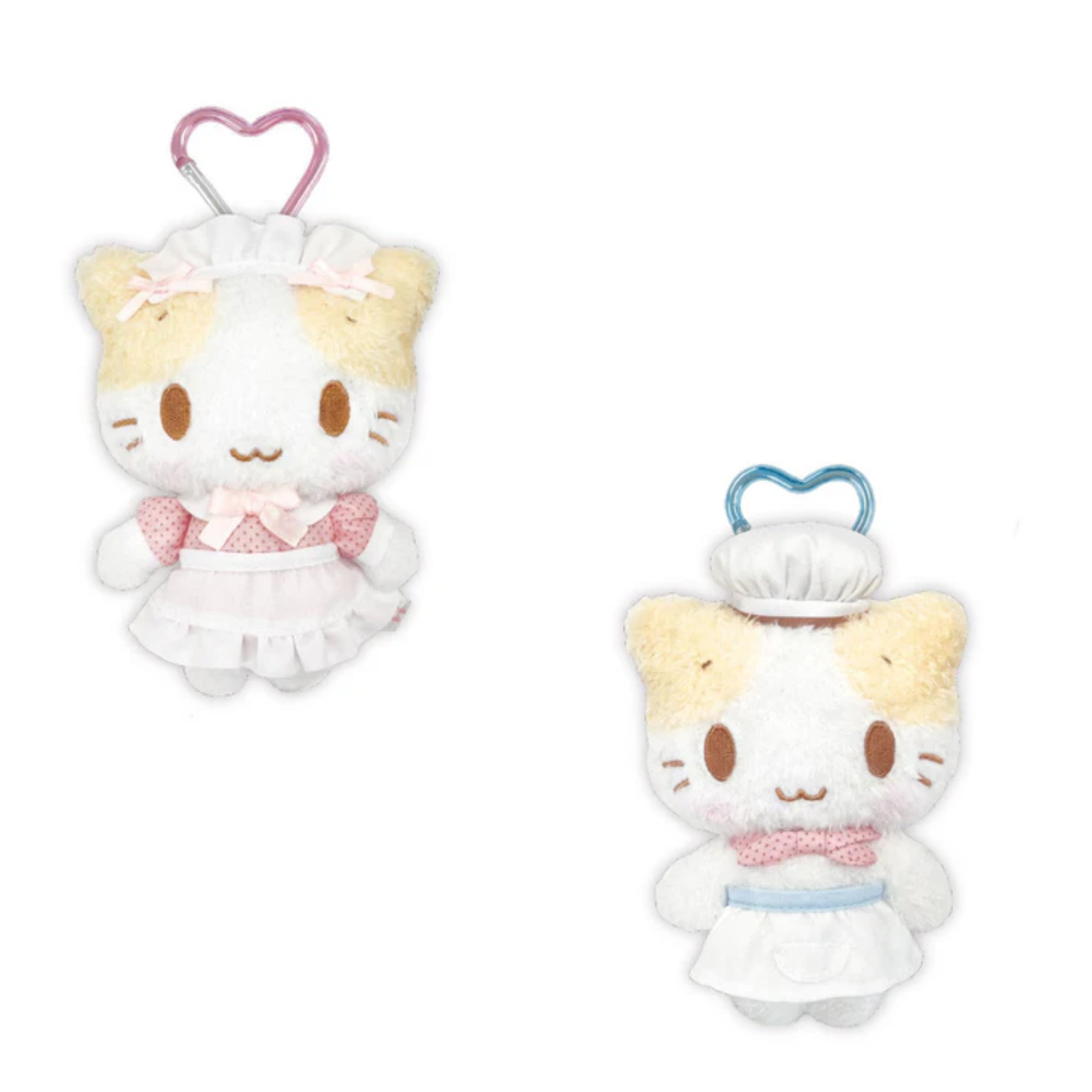 Sanrio|Mashumaro mitaina fuwafuwa nyanko Mascot Holder /Plush Keychain| 140×95×60mm approx.