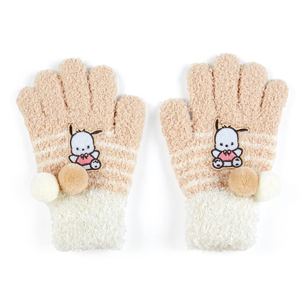 Sanrio|毛茸茸雪球五指手套/适合儿童或手小的女生