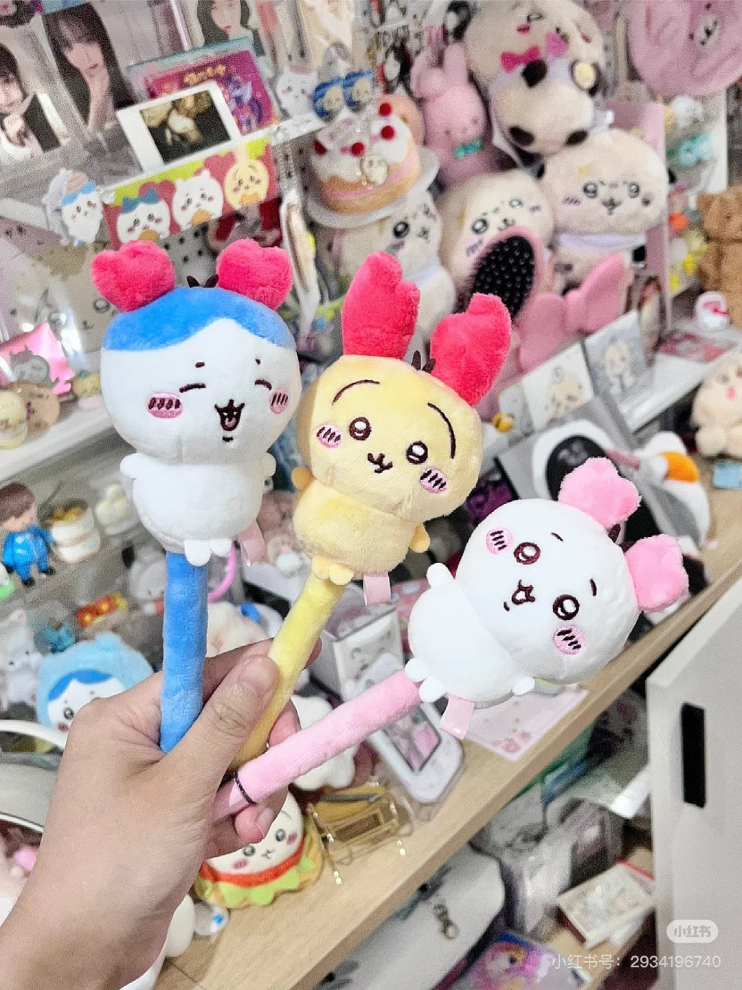 Chiikawa 吉伊卡哇|螃蟹头毛绒玩偶大头圆珠笔|0.7mm