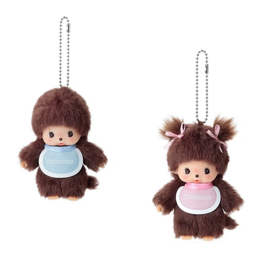 Monchhichi|Bebichhichi Mascot Holder /Plush Keychain|H12 x W9 x D5cm approx.