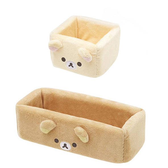 Rilakkuma轻松熊|轻松熊毛绒收纳盒/托盘|约75 x 220 x 110mm