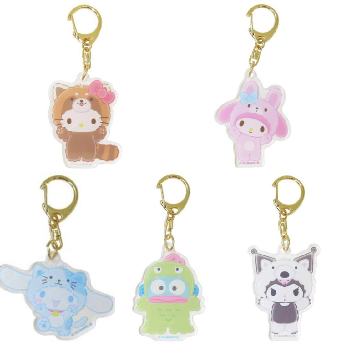 Sanrio|Animal Banzai Series Acrylic Keychain/Keyring|41x54x3mm approx.