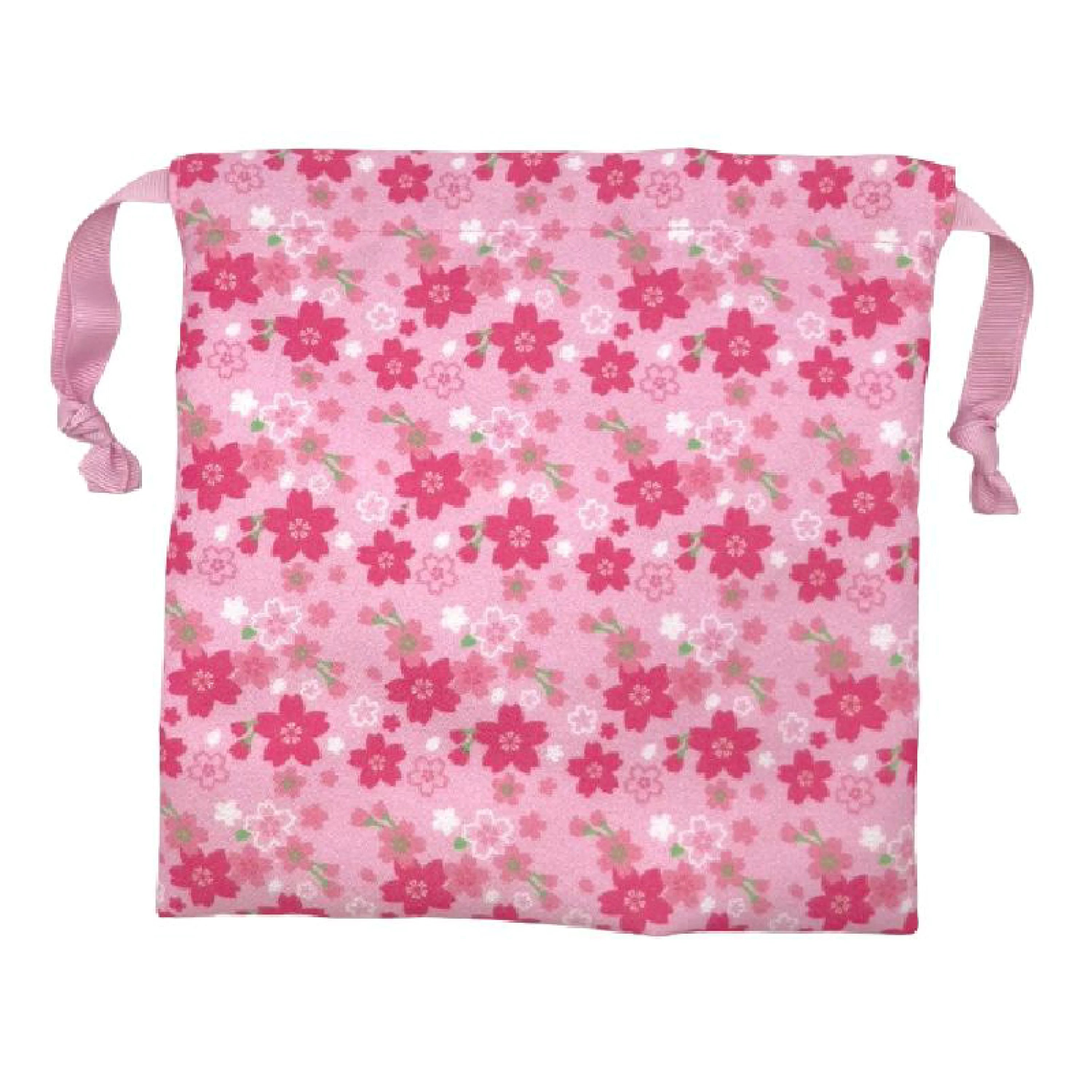 Sanrio|Sakura Kimono Drawstring Pouch|H18×W18×D3cm approx.