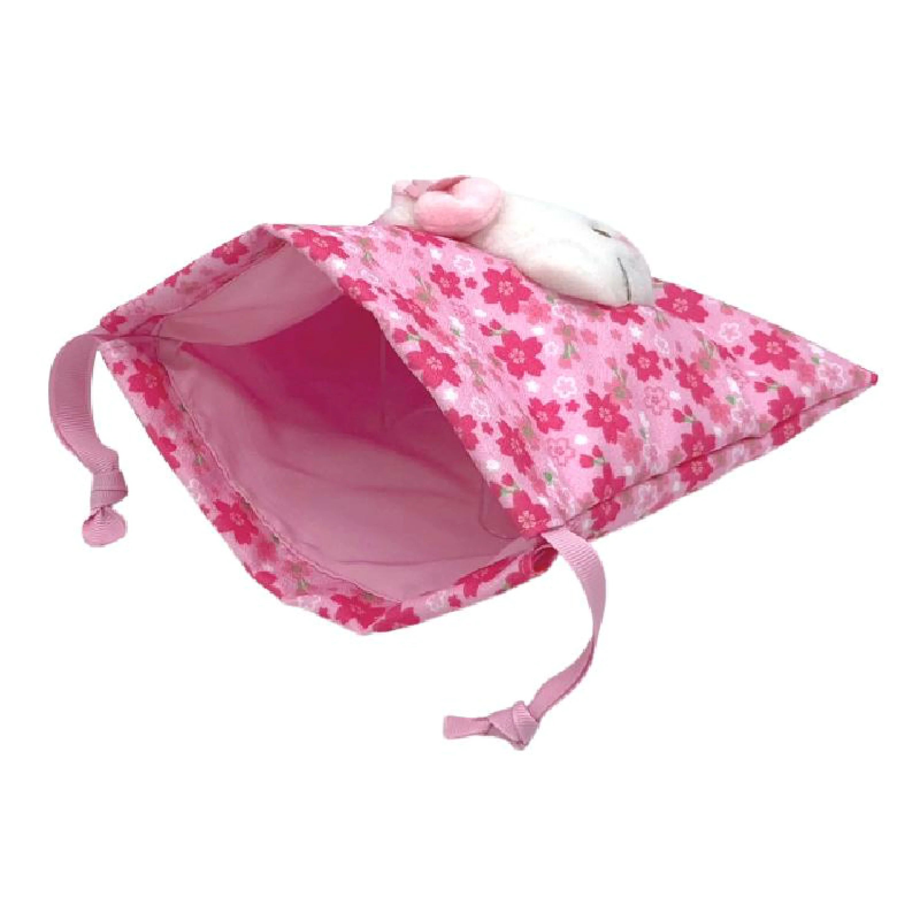 Sanrio|Sakura Kimono Drawstring Pouch|H18×W18×D3cm approx.
