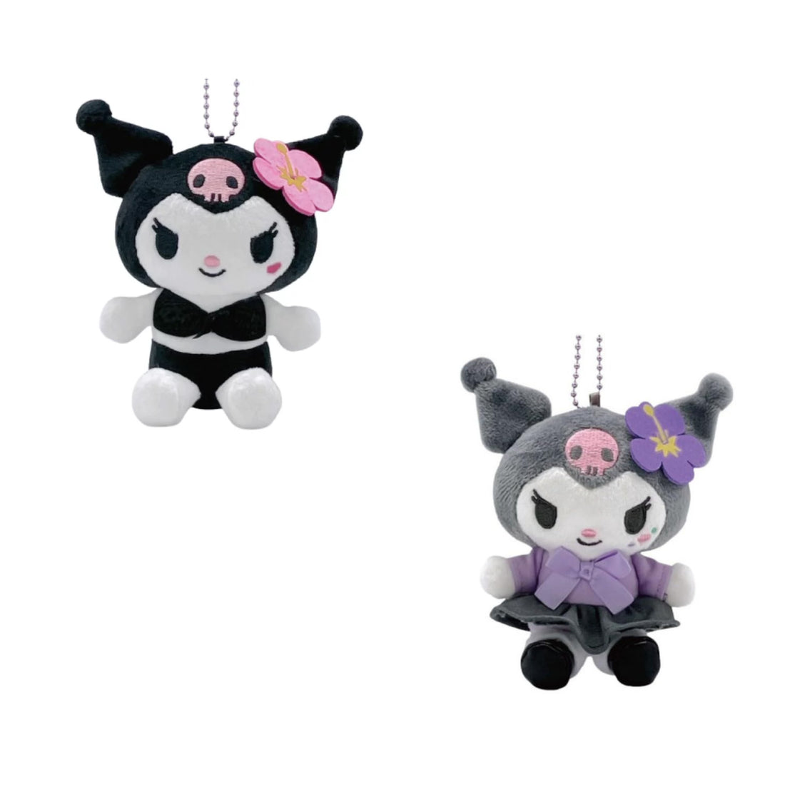 Sanrio|Kuromi 20th Anniversary Nurse Mascot Holder /Plush Keychain|H11 x W10 x D5.5cm approx.