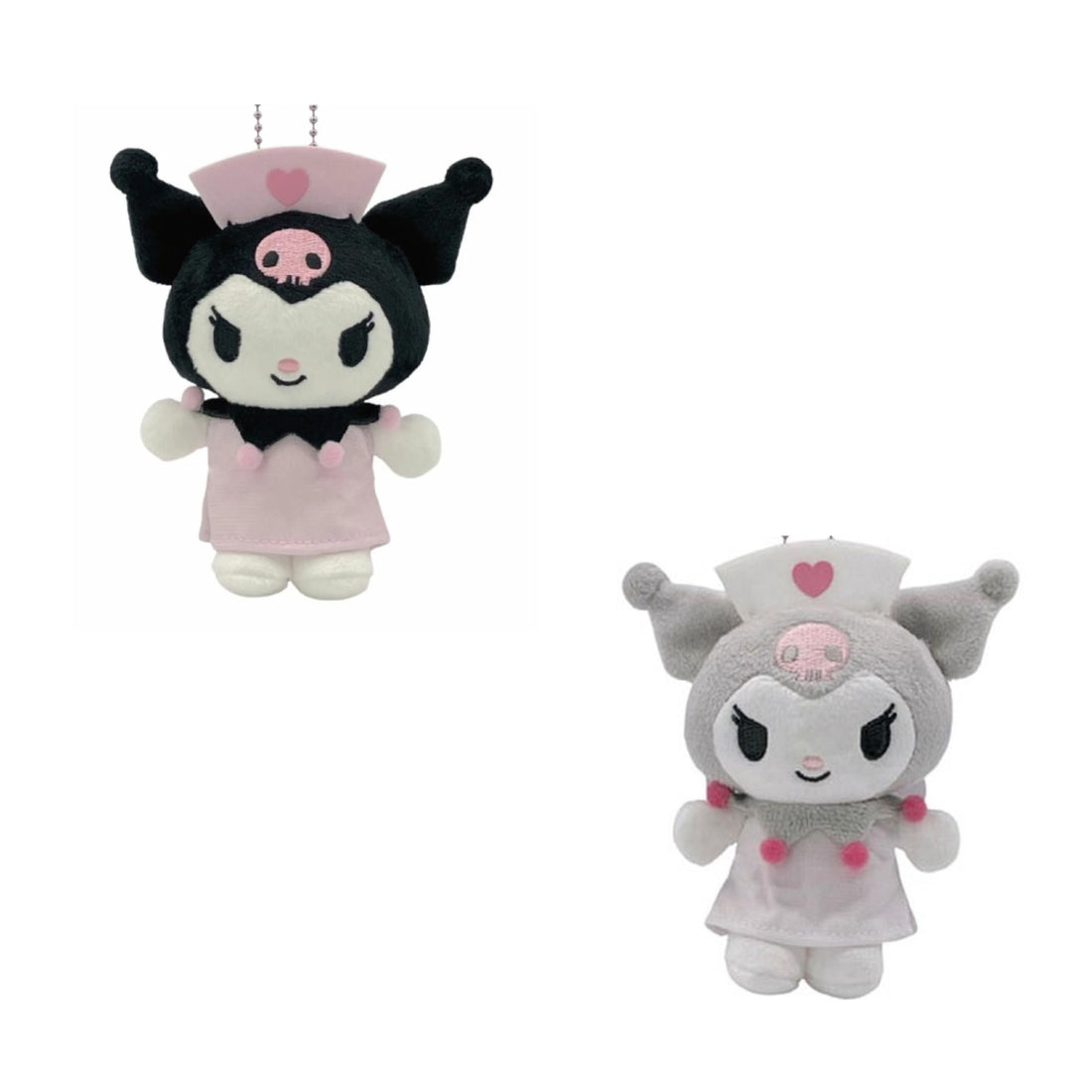 Sanrio|Kuromi 20th Anniversary Nurse Mascot Holder /Plush Keychain|11×10×5.5cm approx.