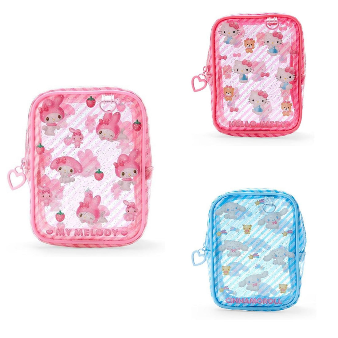 Sanrio三丽鸥|角色透明零钱包/收纳包/痛包挂件|?约15 x 11 x 5.5cm