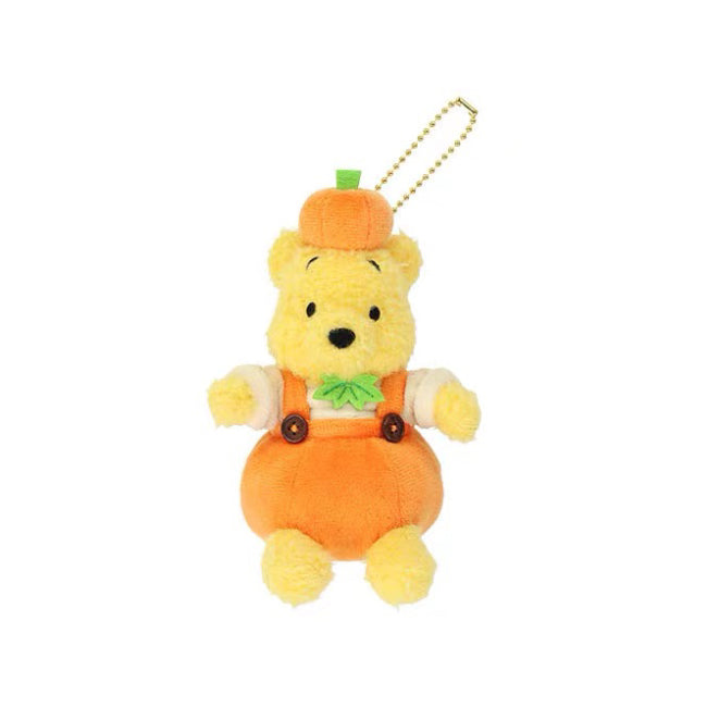 Disney|halloween pumpkin Winnie the Pooh Mascot Holder /Plush Keychain