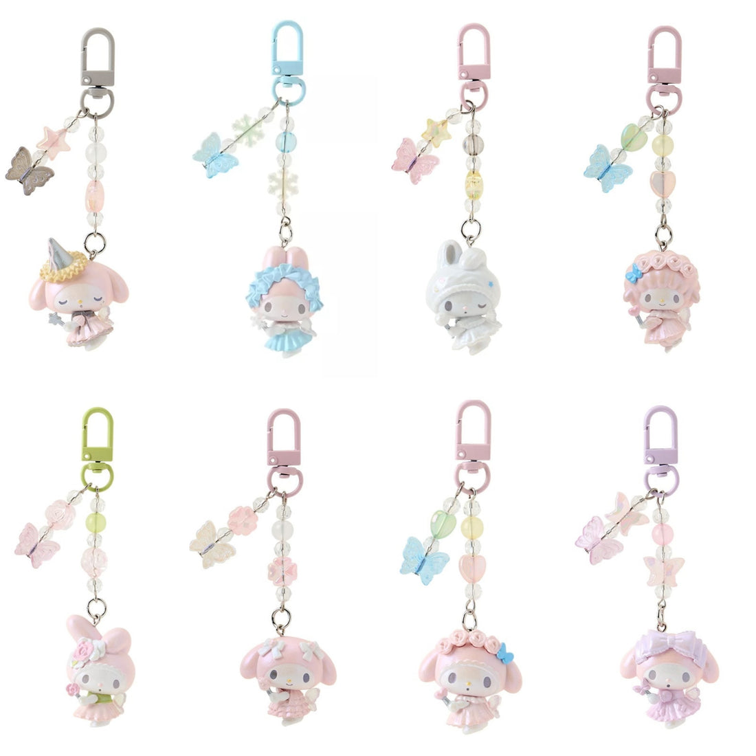 【limit 1/ entire series】Sanrio|My Melody 50th Anniversary keychain/ Phone Charm|W3.5 x D2 x H11 cm approx.