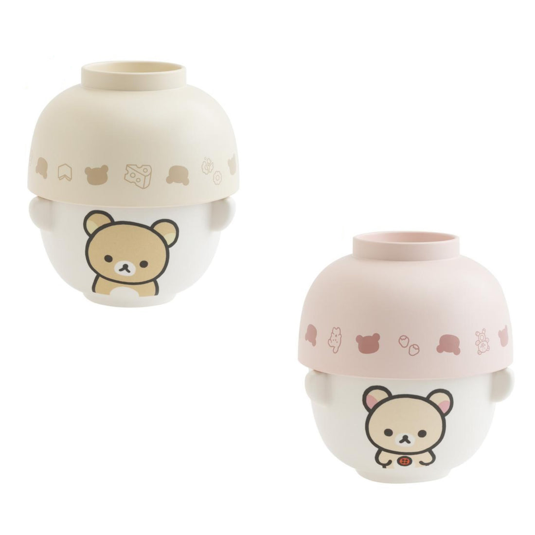 Rilakkuma|Ceramic Tea Bowl & Melamine Soup Bowl Set|60×Φ90mm approx.