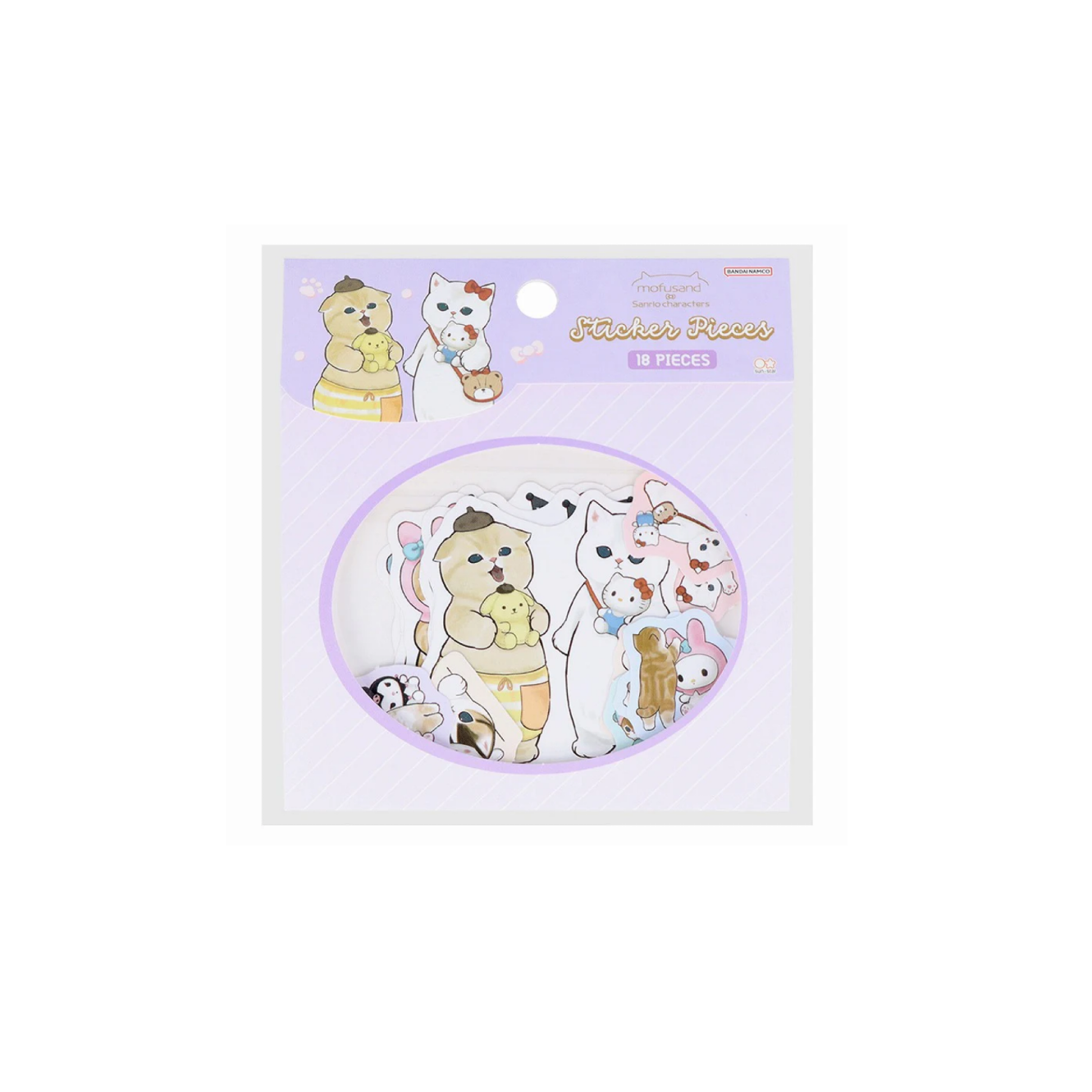 Mofusand|Sanrio × Mofusand Sticker Set|10×0.2×11cm approx.