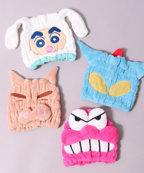 Crayon shin-chan|Water-absorbing, quick-drying towel cap| 17 x 23 cm approx.