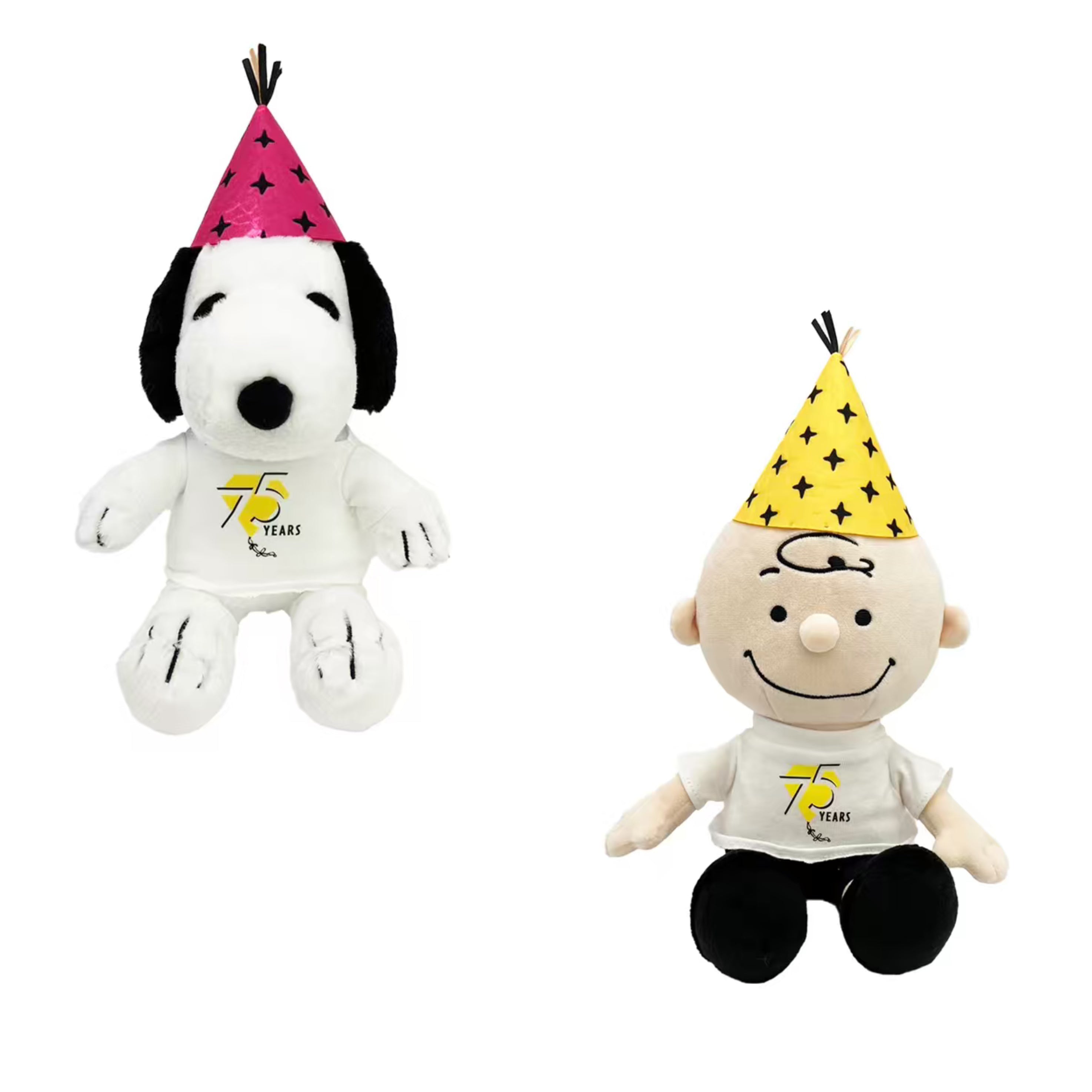 Snoopy|Peanuts 75th Anniversary Party Hat Series Plush Dolls/Plush Toy|W13cm/D14cm/H21cm approx.