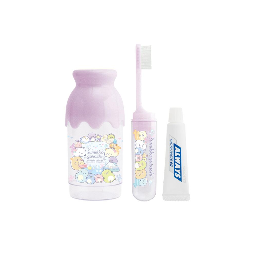 Sumikko Gurashi|Milk bottle Toothbrush Set|105×50×50mm approx.