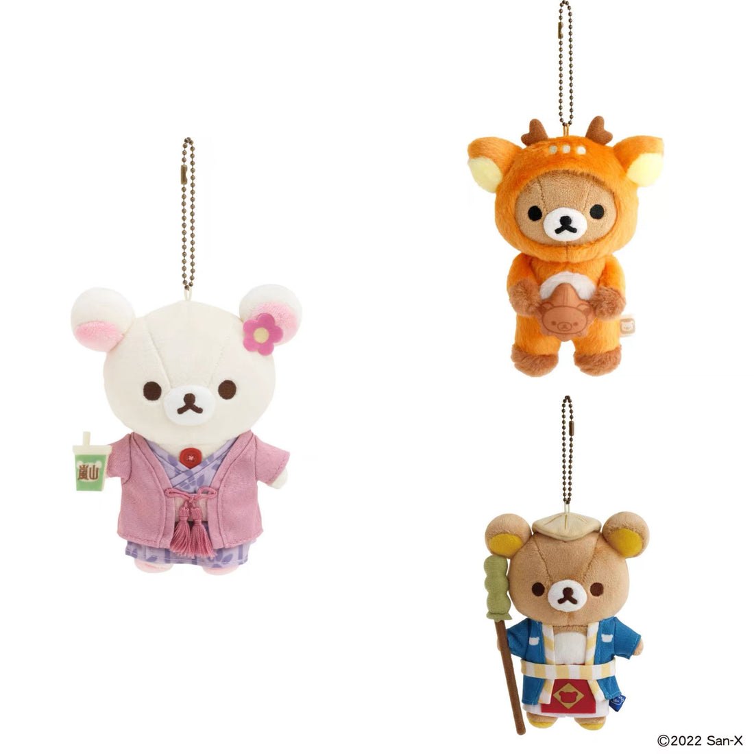 Rilakkuma轻松熊|地域限定可爱角色毛绒玩偶挂件/包挂