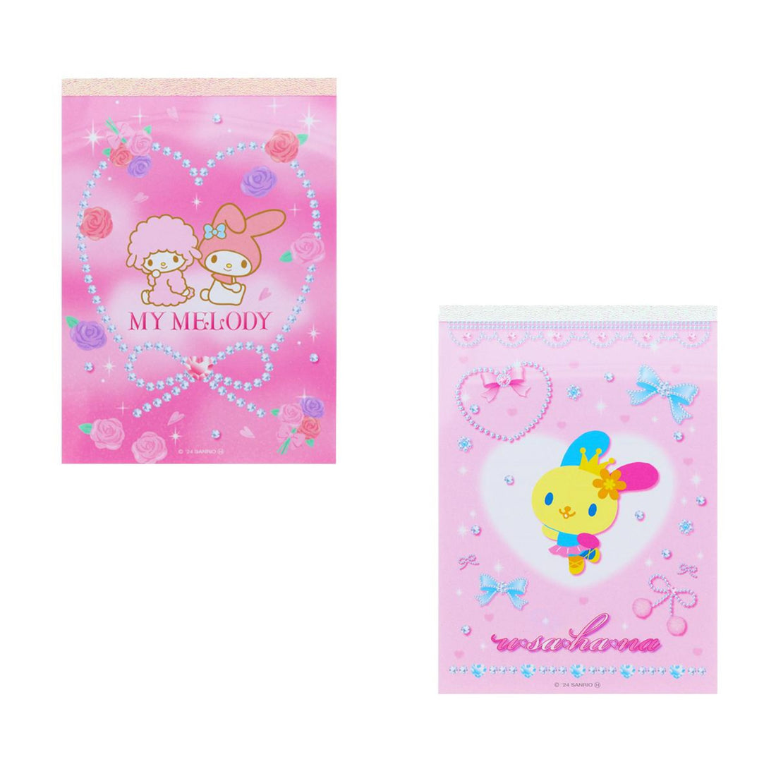 Sanrio|My Melody/Usahana Memo A6 Ballet Core Pattern|W103 x H145 x D11 mm Approx.