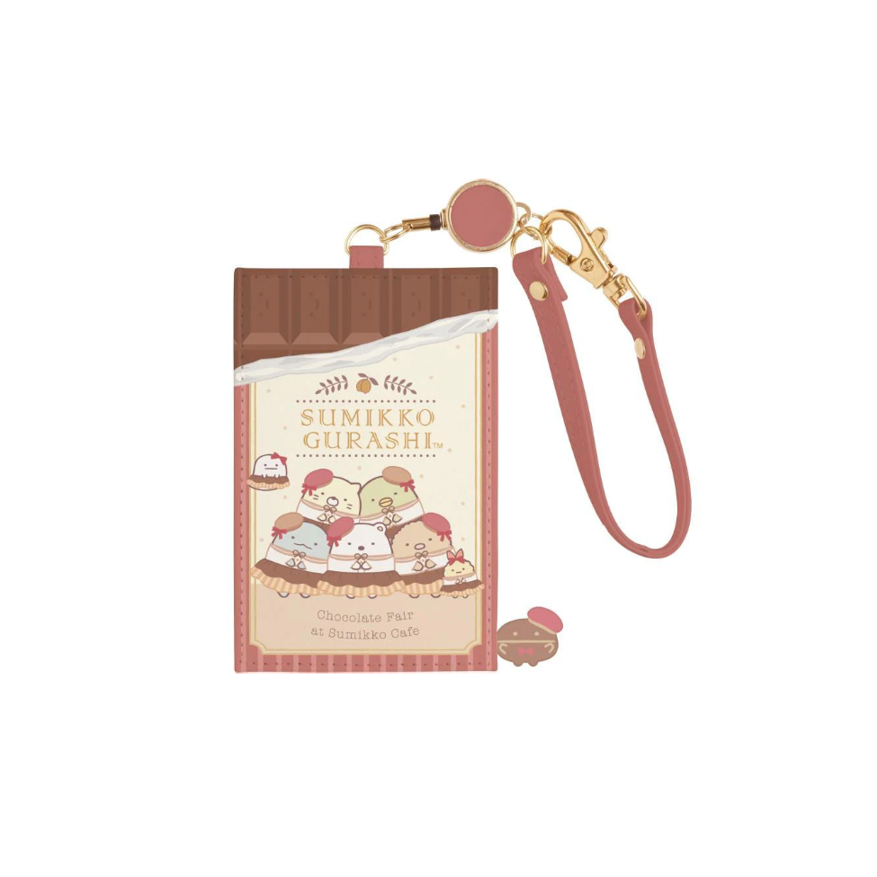 Sumikko gurashi|Chocolate Fair at Sumikko Cafe - Pass Case with Reel San-X|115 × 75 mm approx.