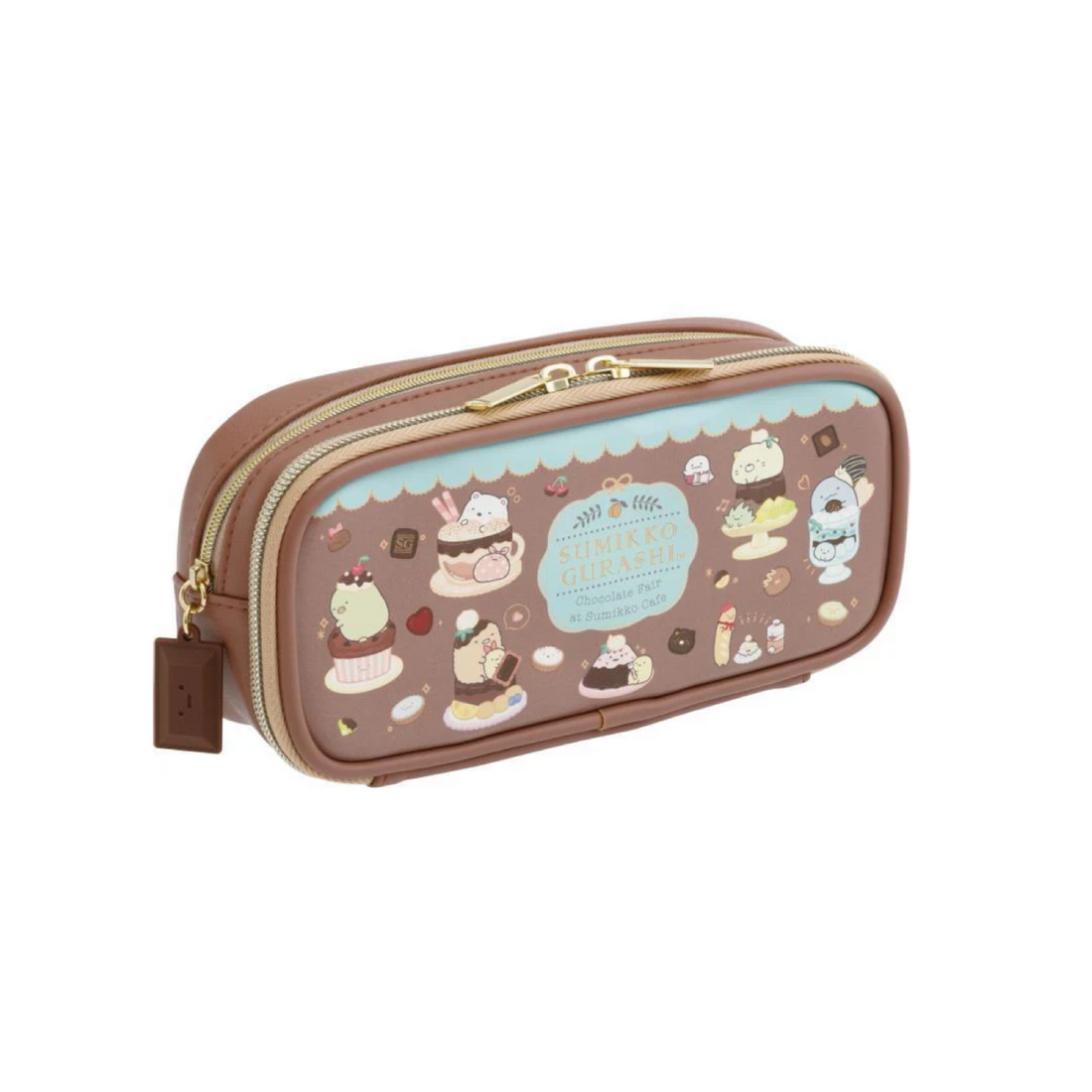 Sumikko gurashi|Chocolate Fair at Sumikko Cafe - Front Pocket Pen Pouch San-X|95 × 200 × 55 mm approx.