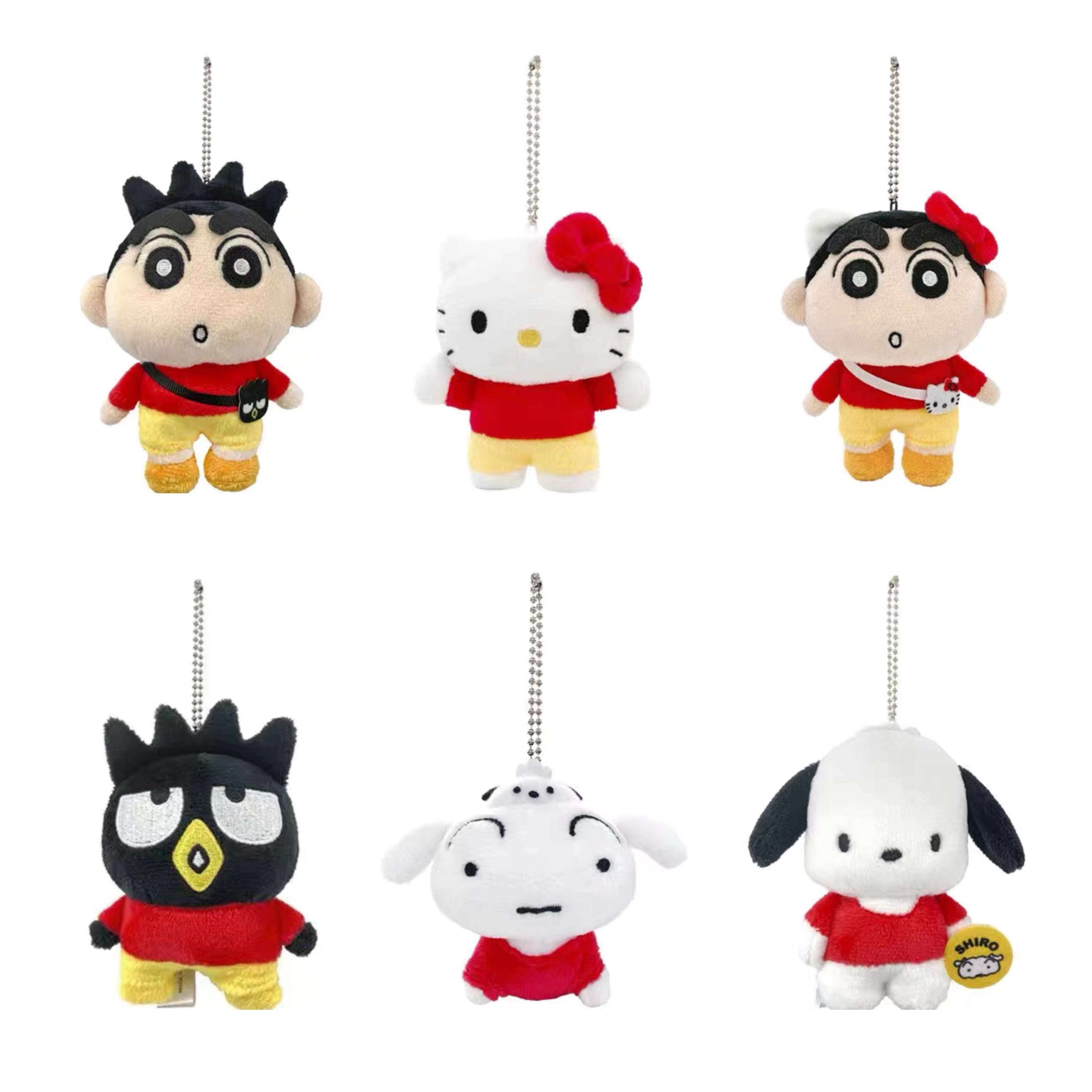 Sanrio|Crayon shin-chan Mascot Holder /Plush Keychain|75×100×45mm approx.