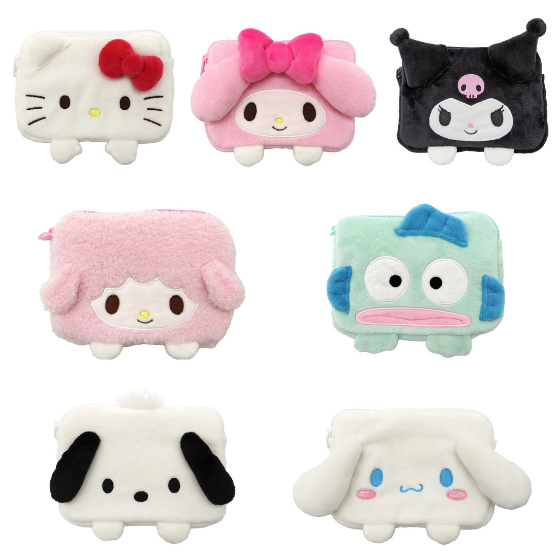 Sanrio|Face Mini Pouch & Tissue Case|H13×W17×D3.5cm approx.