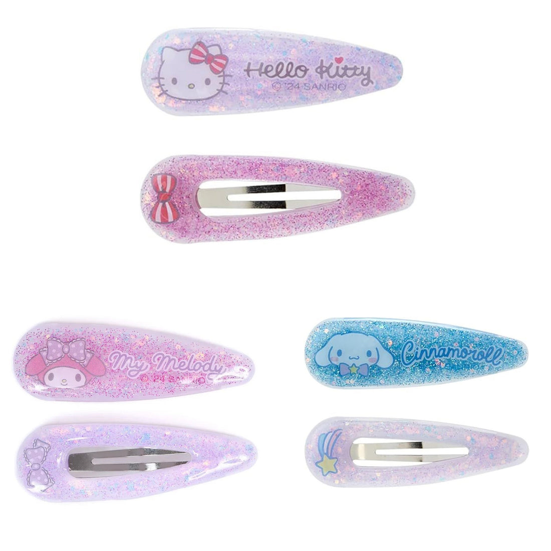 Sanrio|Hair Pin 2pcs Set| 5.2×0.6×1.7cm approx.
