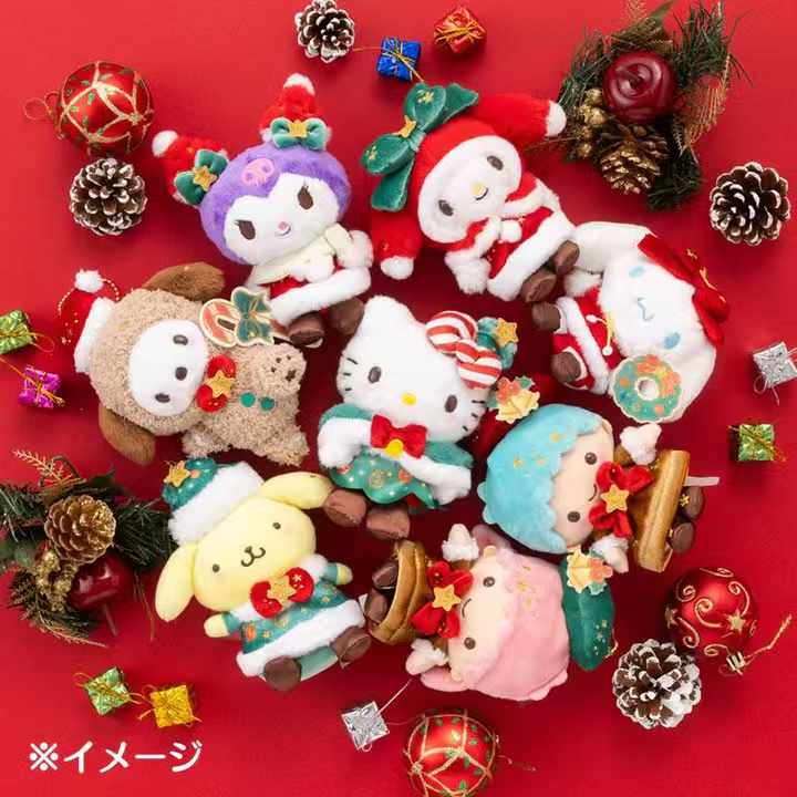 Sanrio|Christmas Mascot Holder /Plush Keychain|13×7×17cm approx.
