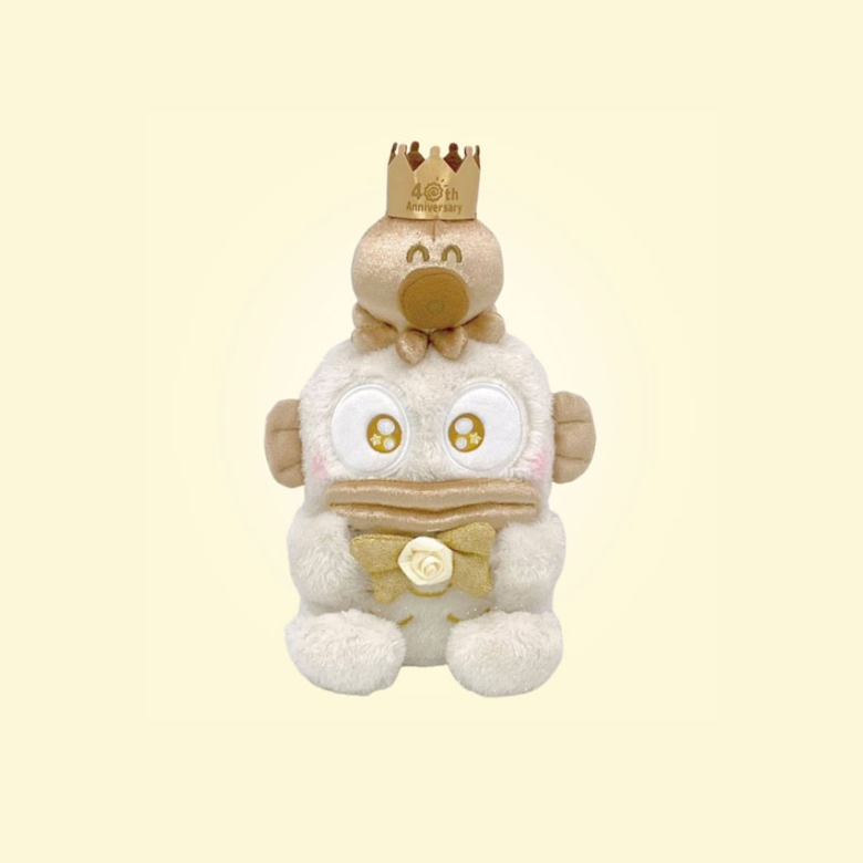 Sanrio|Hangyodon 40th Anniversary Golden Birthday Plush Dolls/Plush Toy S|H25×W17×D16cm approx.