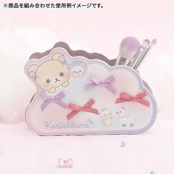 Rilakkuma轻松熊|天空白云棉花糖系列化妆刷套装|約200×100mm